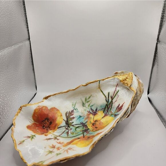 OYSTER SHELL DECOUPAGE HUGE SHELL - Picture 4 of 4